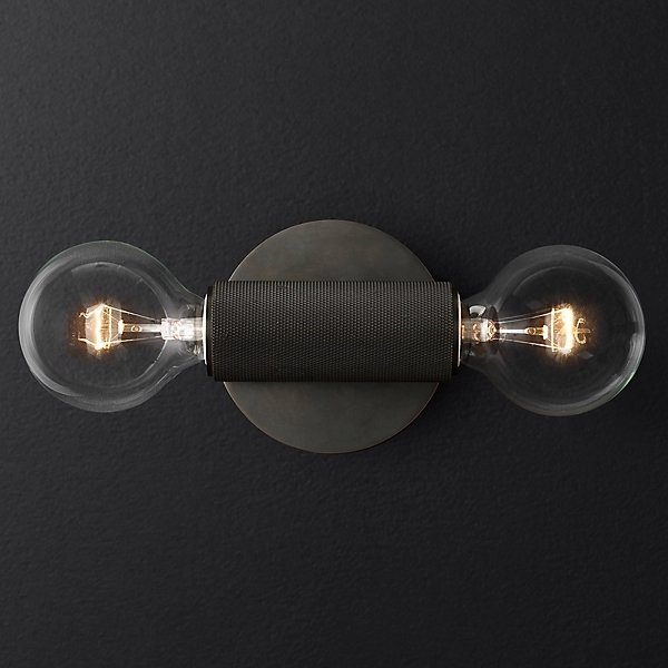 Бра RH Utilitaire Inline Sconce Black Темная бронза в Нижнем Новгороде | Loft Concept 