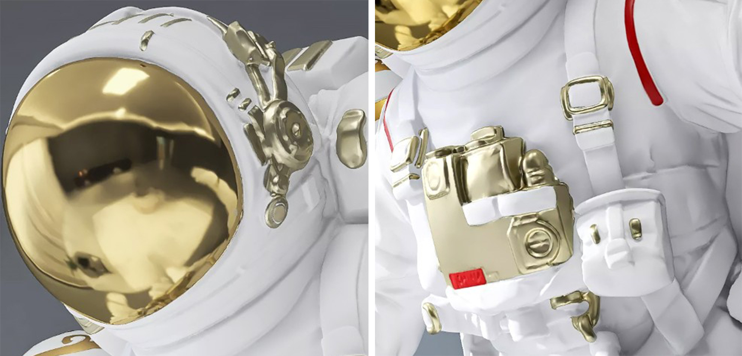 Аксессуар на стену для интерьера Космонавт - фото