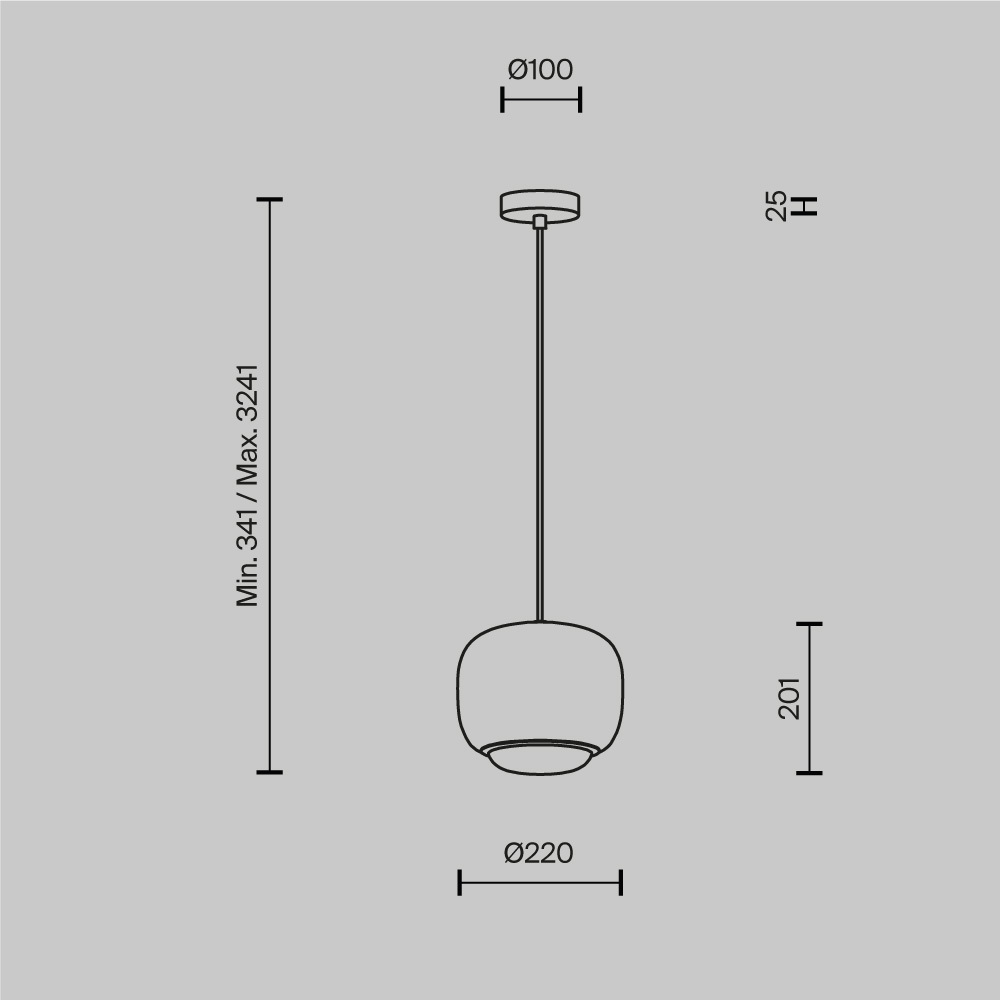 Подвесной светильник Brio Черный 3000К 12Вт в Нижнем Новгороде