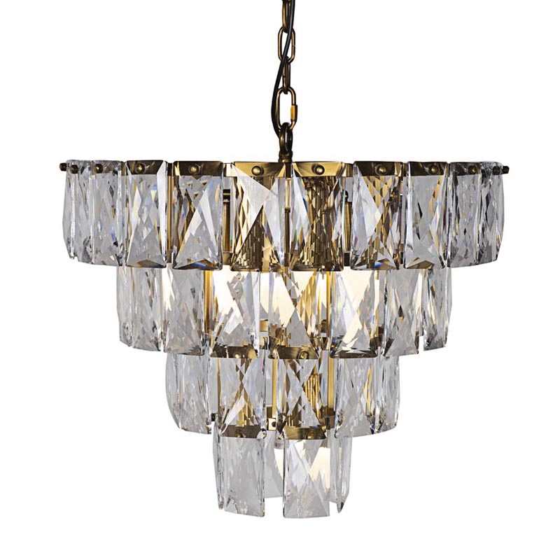 Люстра Tiers Crystal Light Chandelier brass 7 Латунь в Нижнем Новгороде | Loft Concept 