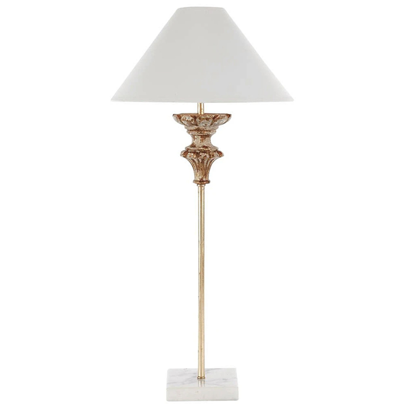 Настольная лампа Gilbert Provence Table lamp Белый Коричневый винтаж в Нижнем Новгороде | Loft Concept 