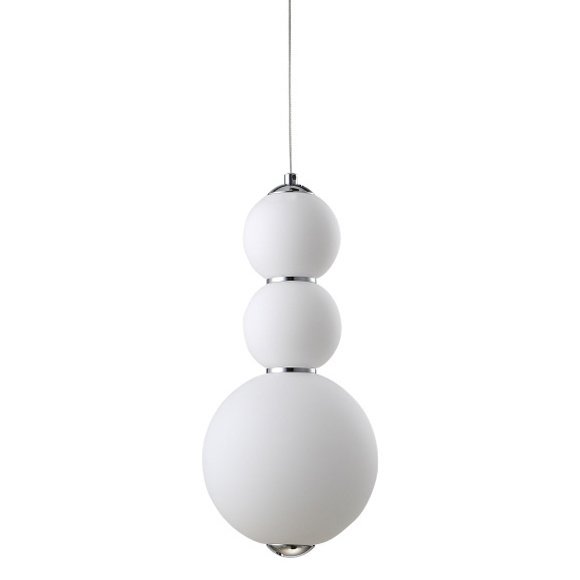 Люстра PEARLS Suspension Pendant Lamp D Белый Хром в Нижнем Новгороде | Loft Concept 