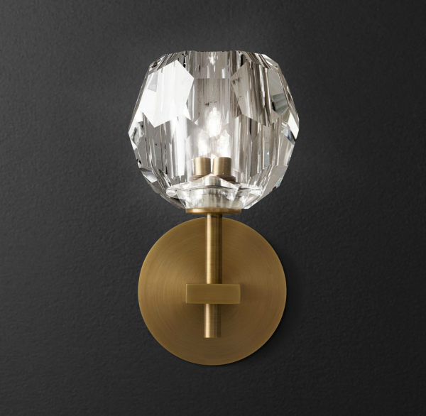 Бра RH Boule de Cristal Single Sconce Brass Латунь в Нижнем Новгороде | Loft Concept 