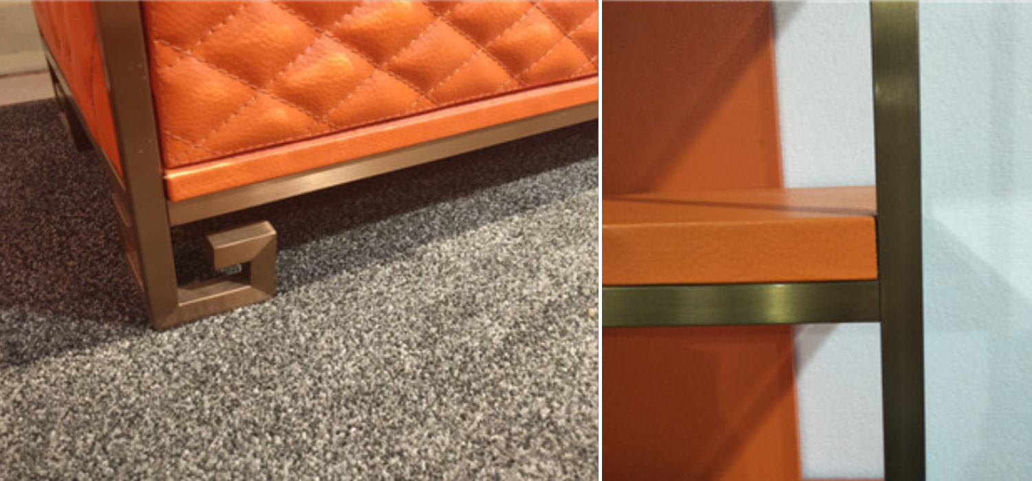 Стеллаж Bookcase Leather Capitone - фото №1