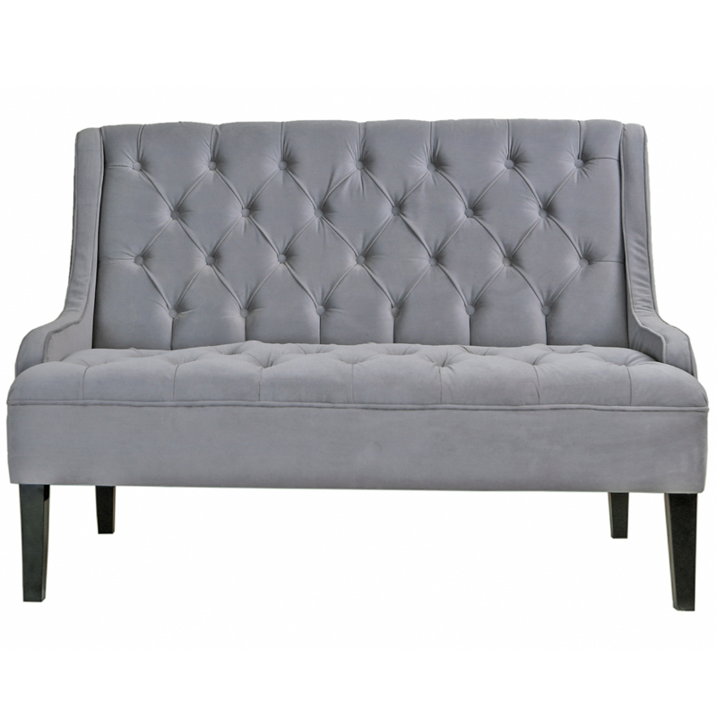 Диван Folket Sofa velour gray Серый (Gray) в Нижнем Новгороде | Loft Concept 