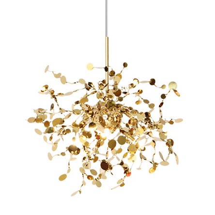 Люстра Terzani Argent Suspension Pendant lamp 40 Gold Глянцевое золото в Нижнем Новгороде | Loft Concept 