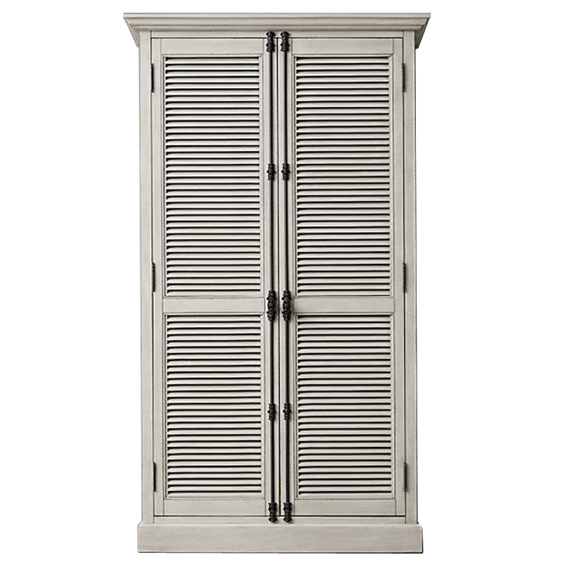 RH Shutter Double-Door Cabinet Шкаф с реечными дверями светлый дуб  в Нижнем Новгороде | Loft Concept 