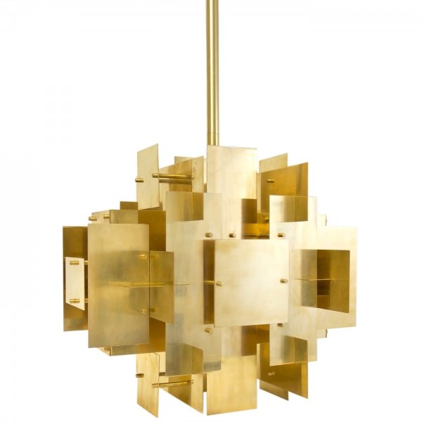 Люстра Jonathan Adler PUZZLE CHANDELIER Латунь в Нижнем Новгороде | Loft Concept 