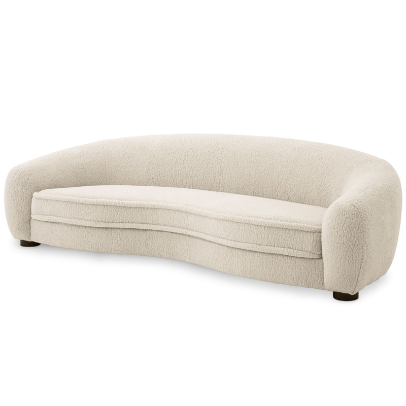 Диван Eichholtz Sofa Freud cream Кремовый Черный в Нижнем Новгороде | Loft Concept 