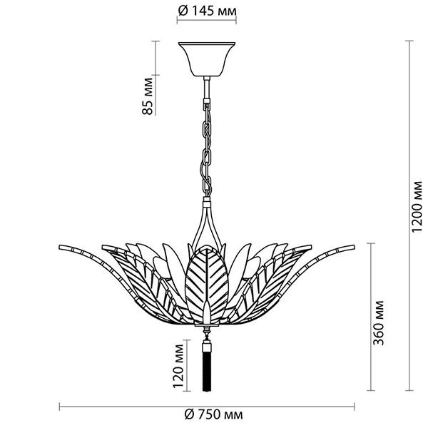 Люстра Glass Petals Chandelier 75 в Нижнем Новгороде