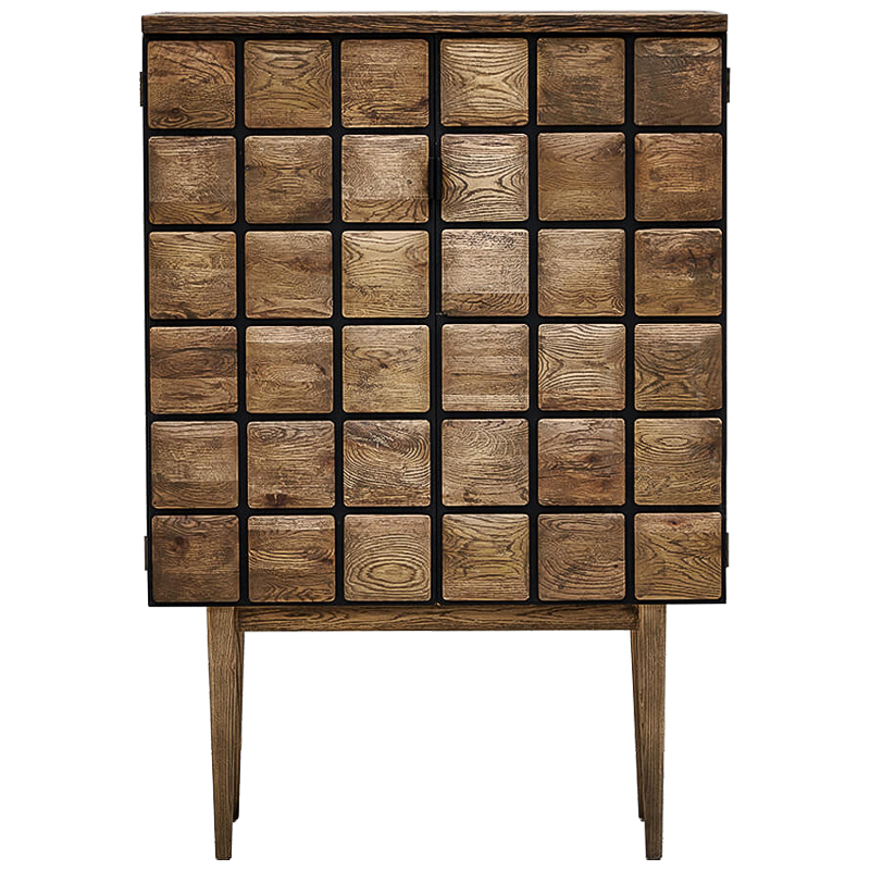 Комод из дуба с 2-мя дверцами Nakain chest of drawers Коричневый в Нижнем Новгороде | Loft Concept 