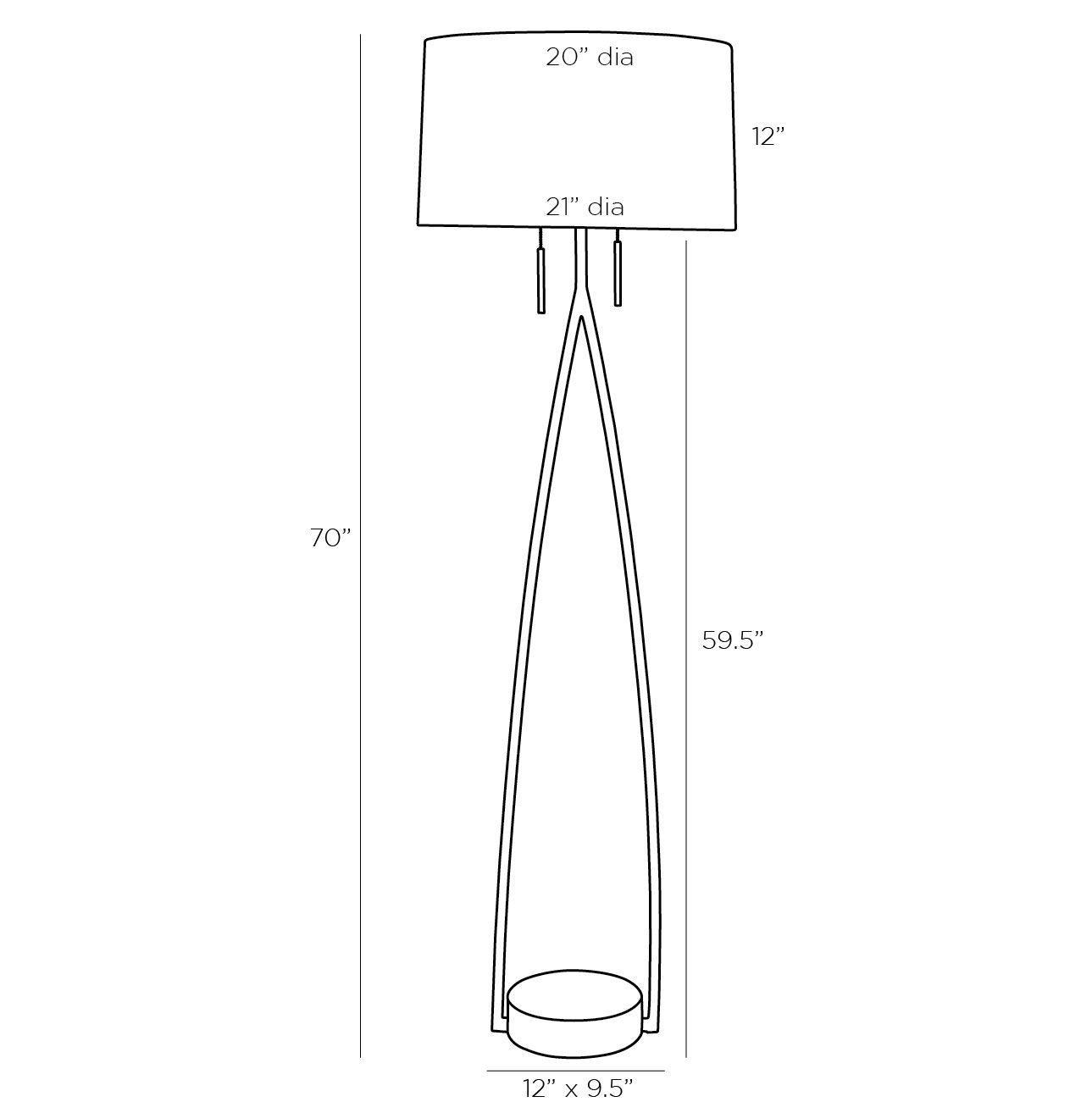 Торшер Arteriors KENNA FLOOR LAMP в Нижнем Новгороде