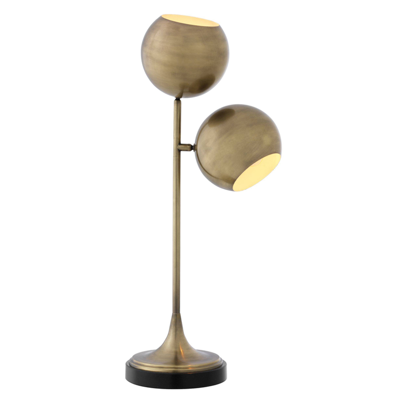 Настольная лампа Eichholtz Table Lamp Compton brass Латунь Античная полированная Черный в Нижнем Новгороде | Loft Concept 