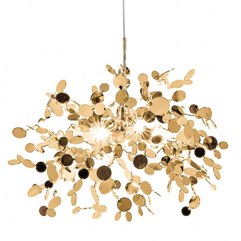 Люстра Terzani Argent Suspension Gold Pendant Lamp 85 Золотой в Нижнем Новгороде | Loft Concept 