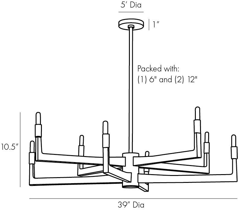 Люстра Arteriors GRIFF CHANDELIER в Нижнем Новгороде