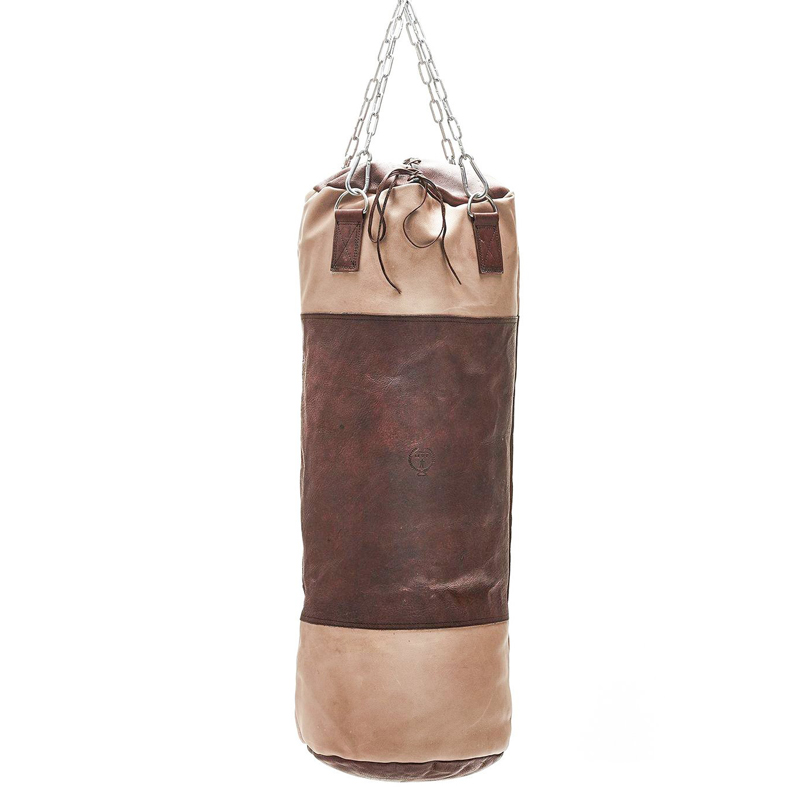 Боксерская груша BROWN LEATHER HEAVY PUNCHING BAG Коричневый Бежевый в Нижнем Новгороде | Loft Concept 