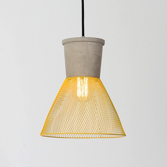 Подвесной светильник BETON  DROPLIGHT PENDANT LIGHT Color III Желтый Серый бетон в Нижнем Новгороде | Loft Concept 