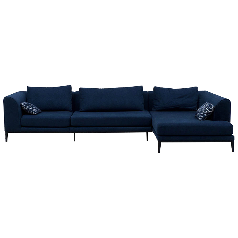 Угловой диван Ferguson Deep Blue Sofa Темно-синий в Нижнем Новгороде | Loft Concept 