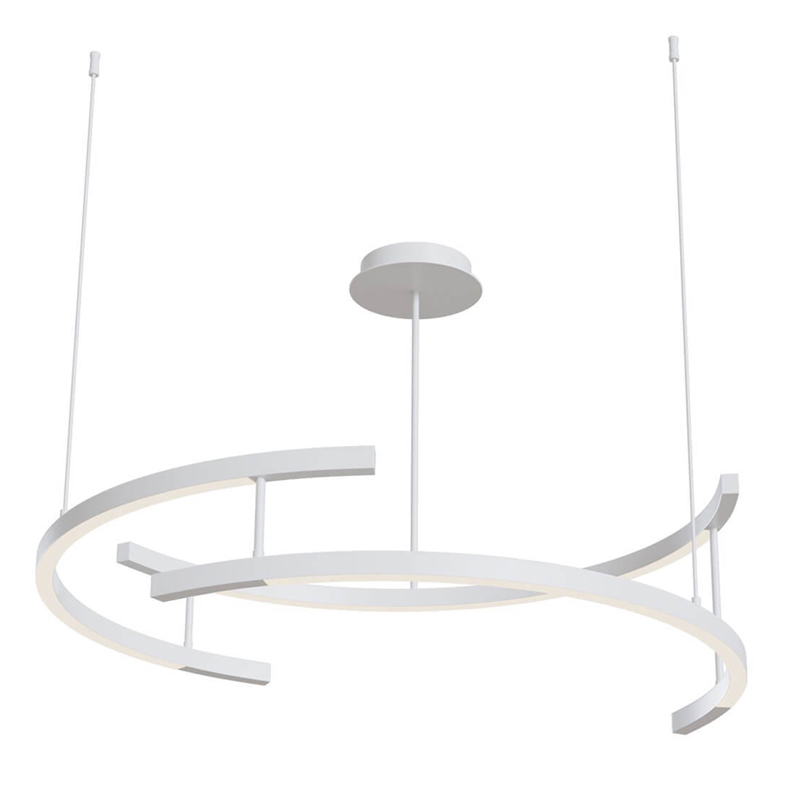 Люстра Smeragde Light Chandelier white arcs Белый в Нижнем Новгороде | Loft Concept 