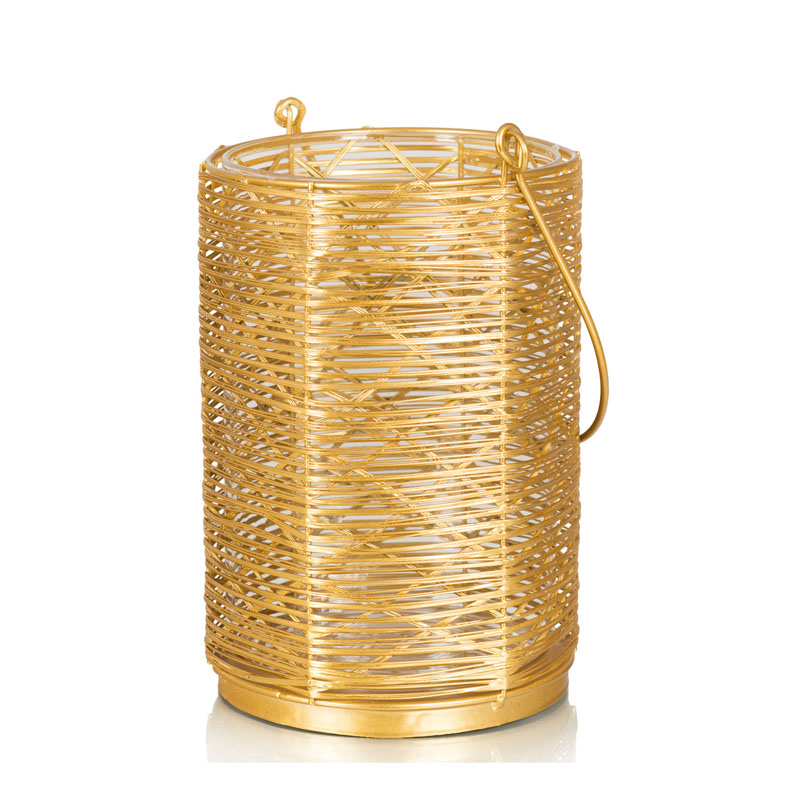 Подсвечник Gold Wicker Candlestick Золотой в Нижнем Новгороде | Loft Concept 