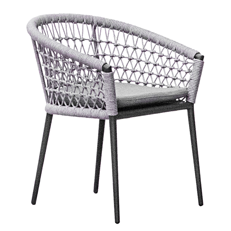 Стул Niels Outdoor Chair Серый Черный в Нижнем Новгороде | Loft Concept 