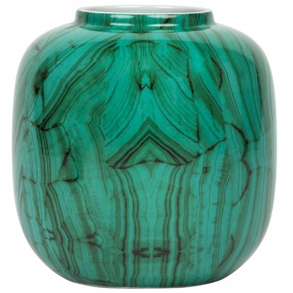 Ваза Malachite Vase Low Малахит в Нижнем Новгороде | Loft Concept 