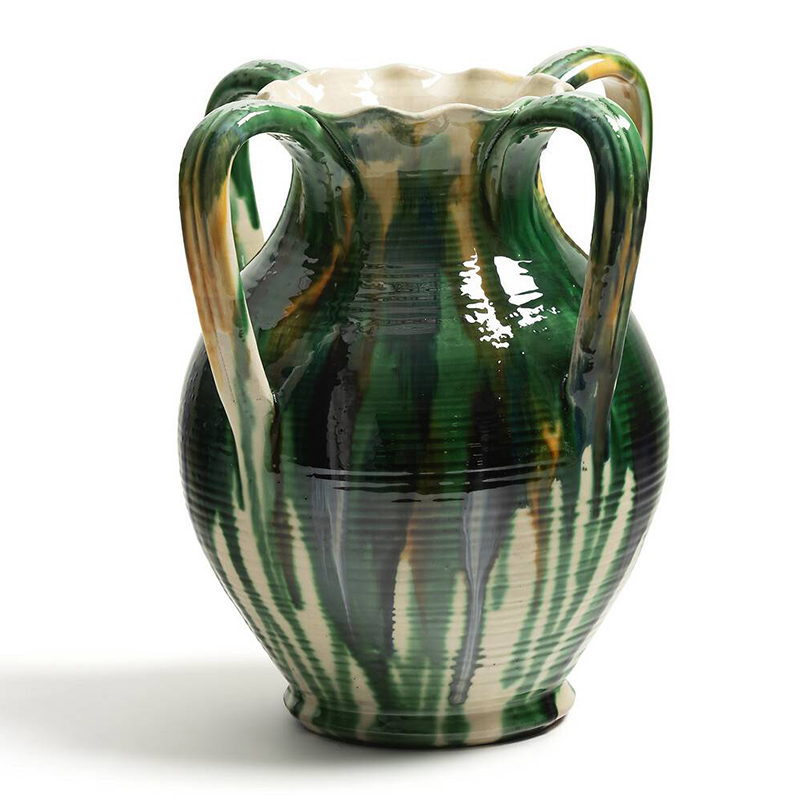 Ваза Faience Vase III Белый Зеленый Желтый Синий в Нижнем Новгороде | Loft Concept 