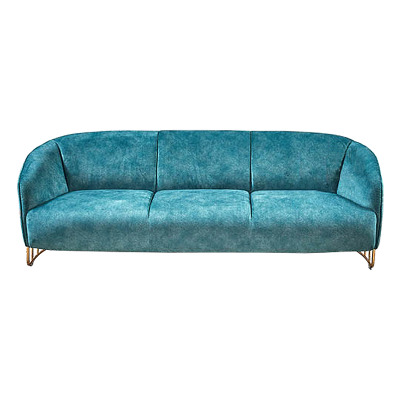 Диван Turquoise Ripples Sofa Бирюзовый Латунь в Нижнем Новгороде | Loft Concept 