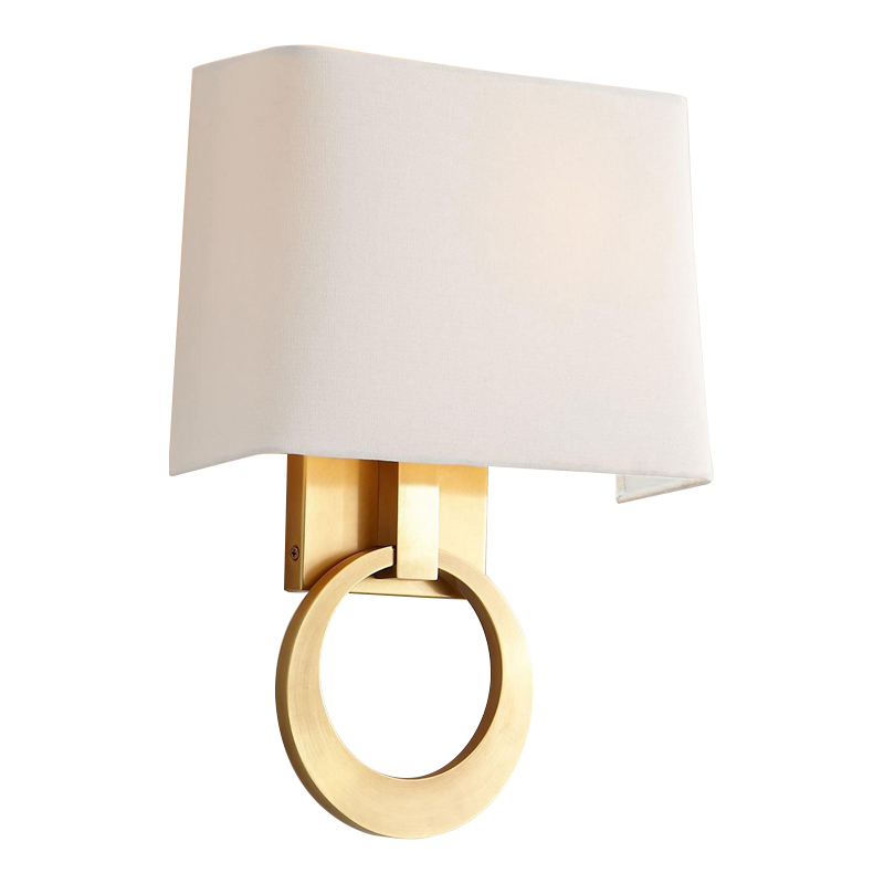 Бра Dana Sconce Brass Ring Латунь Белый в Нижнем Новгороде | Loft Concept 