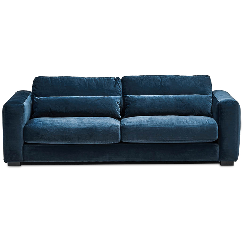 Диван Kleber Sofa blue Темно-синий Черный в Нижнем Новгороде | Loft Concept 