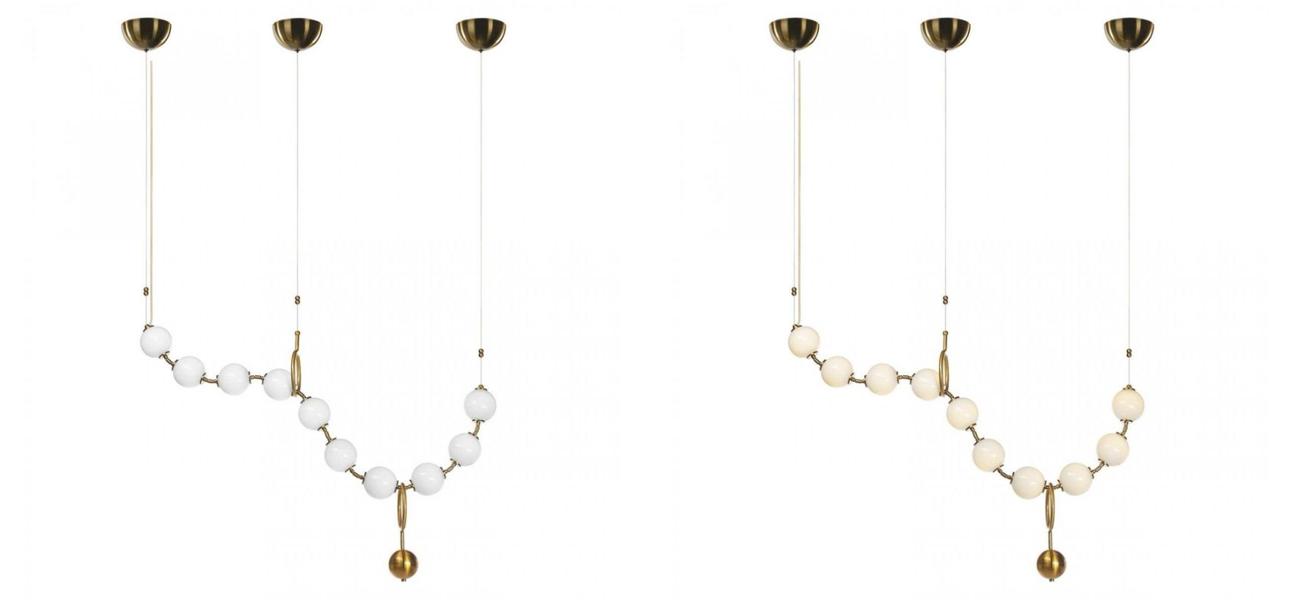 Светодиодный Белые Бусы Larose Guyon COCO CHANDELIER modular 120 см - фото №1