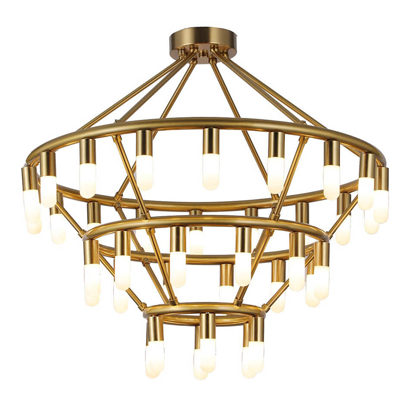 Люстра Maynor Candles Chandelier Латунь в Нижнем Новгороде | Loft Concept 