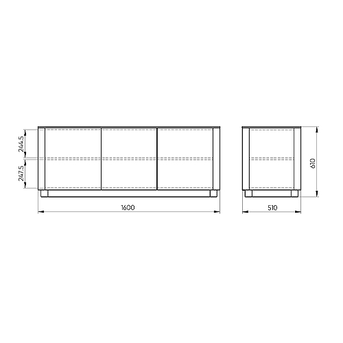 Тумба серо-бежевая с 3-мя дверцами Tammi  в Нижнем Новгороде