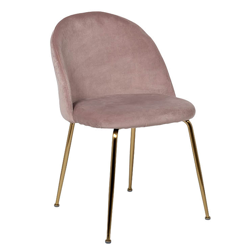 Стул Sadler Chair pink velor Розовый (Rose) Золотой в Нижнем Новгороде | Loft Concept 