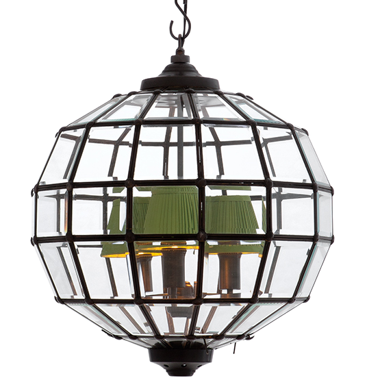 Люстра Lantern Luna Bronze S Темная бронза Прозрачный (Transparent) в Нижнем Новгороде | Loft Concept 