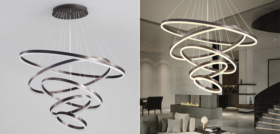 Люстра Ribbon Circles Chandelier Люстра Ribbon Circles Chandelier - Loft-Concept в Нижнем Новгороде