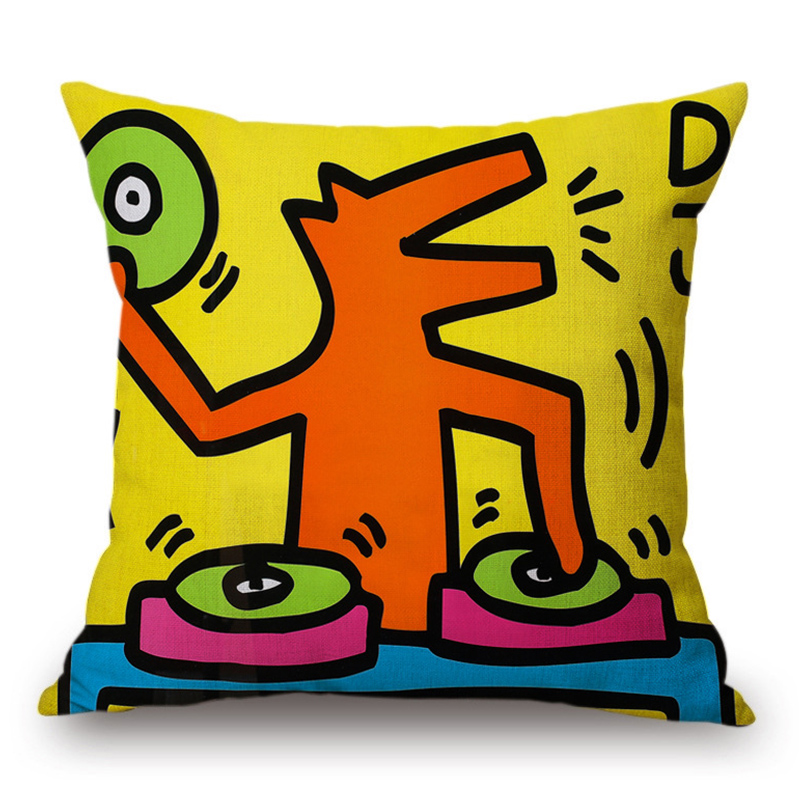 Подушка Keith Haring 3 Мульти в Нижнем Новгороде | Loft Concept 