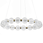 Светодиодная кольцевая люстра с круглыми плафонами Crystal Globule Chandelier варинант исполнения - 1 | Loft Concept в Нижнем Новгороде