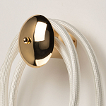 Бра с круглым золотистым основанием и белыми изогнутыми световыми линиями Luke Lampco Tracer Lamp варинант исполнения - 3 | Loft Concept в Нижнем Новгороде