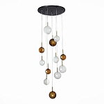 Люстра светодиодная с сферическими стеклянными плафонами Splatter варинант исполнения - 6 | Loft Concept в Нижнем Новгороде