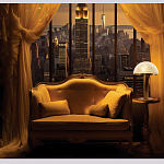 Настольная лампа c абажуром в форме купола из натурального камня  Heavenly Harmony варинант исполнения - 6 | Loft Concept в Нижнем Новгороде