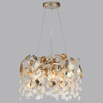 Люстра с декоративными подвесками из прозрачного стекла в форме монеток FAIRYTREE Light варинант исполнения - 4 | Loft Concept в Нижнем Новгороде
