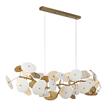 Люстра с белыми и золотистыми цветами G9 Dahlia Flowers Lamp варинант исполнения - 4 | Loft Concept в Нижнем Новгороде