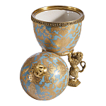 Шкатулка на величественных львах из фарфора с бронзовыми элементами Eden Garden варинант исполнения - 2 | Loft Concept в Нижнем Новгороде