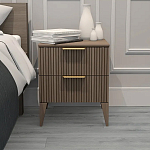 Тумба прикроватная коричневая с двумя ящиками Harper Line варинант исполнения - 1 | Loft Concept в Нижнем Новгороде