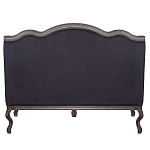 Диван двухместный George Grand Seating black velour варинант исполнения - 3 | Loft Concept в Нижнем Новгороде