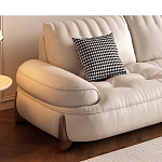 Диван кожаный с каркасом из массива дерева Furniture Medieval варинант исполнения - 3 | Loft Concept в Нижнем Новгороде