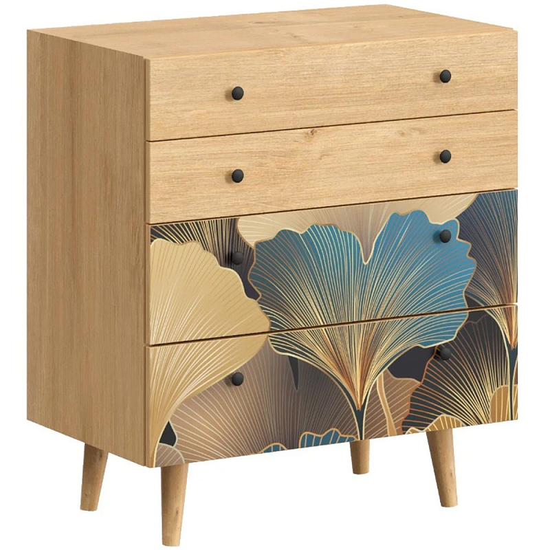 Комод с принтом на ящиках Elise Chest of Drawers Мульти Древесина в Нижнем Новгороде | Loft Concept 