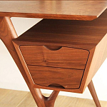 Письменный стол прямоугольный с 2-мя ящиками и полкой Idenontal варинант исполнения - 4 | Loft Concept в Нижнем Новгороде