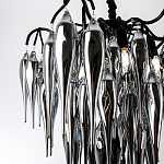 Люстра со стеклянными подвесками дымчатого цвета Ambre Glass Chandelier 70 варинант исполнения - 2 | Loft Concept в Нижнем Новгороде